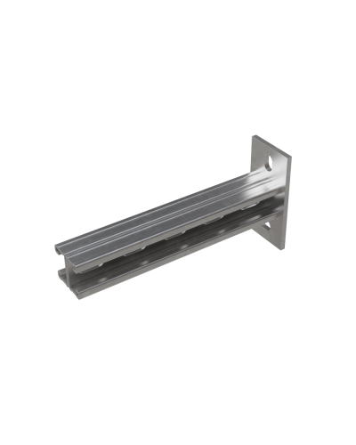 Страт-консоль двойная усиленная развернутая 41х21 L250 s:2,5 мм КМ-профиль (2KSSUR21-250) в Самаре Аксессуары для лотков Pintop.ru