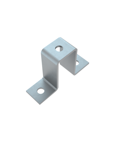 Прямоугольная скоба для двойного страт-профиля 41х82 мм КМ-Профиль (PS41-82) в Самаре Держатели, клипсы, скобы Pintop.ru