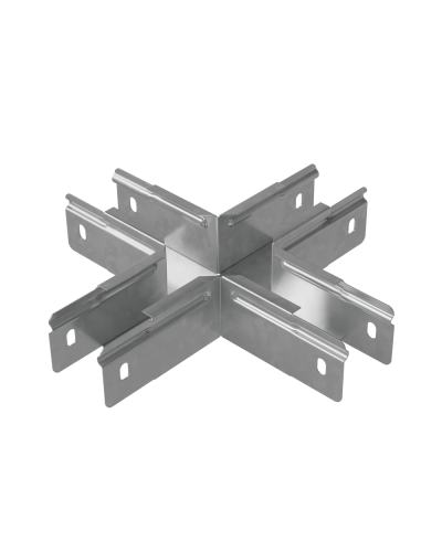 Х-разветвитель прямой 50х50 мм ПЛЮС HD85 КМ-профиль (PXDplus50-50 HD85) в Самаре Аксессуары для лотков Pintop.ru