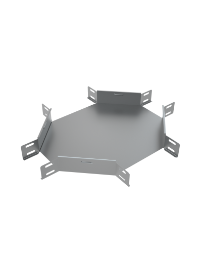 Х-разветвитель 50х100 мм КМ-Профиль (XD50-100) в Самаре Аксессуары для лотков Pintop.ru
