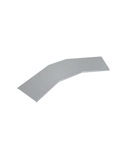 Крышка лестничного горизонтального угла 45 гр. 600 мм INOX304 КМ-Профиль (KLGL45-600 INOX304) в Самаре Аксессуары для лотков Pintop.ru