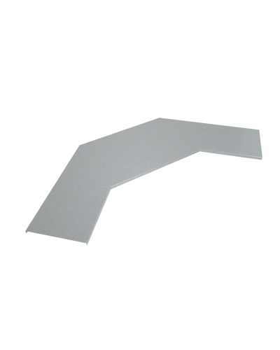 Крышка лестничного горизонтального угла 90 гр. 400 мм INOX304 КМ-Профиль (KLGL90-400 INOX304) в Самаре Аксессуары для лотков Pintop.ru