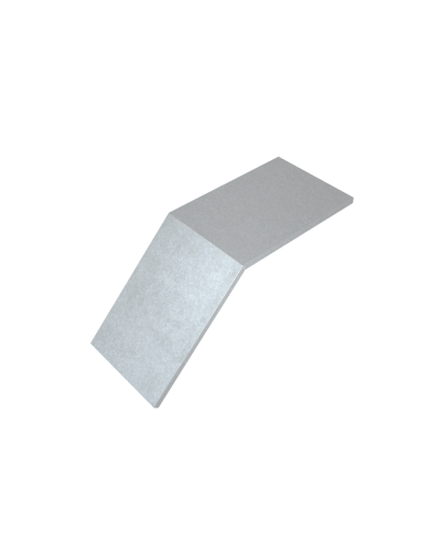 Крышка лестничного вертикального внешнего угла 45 гр. 800 мм HD85 КМ-профиль (KLVL45-800 HD85) в Самаре Аксессуары для лотков Pintop.ru