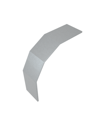 Крышка лестничного вертикального внешнего угла 90 гр. 800 мм HD85 КМ-профиль (KLVL90-800 HD85) в Самаре Аксессуары для лотков Pintop.ru