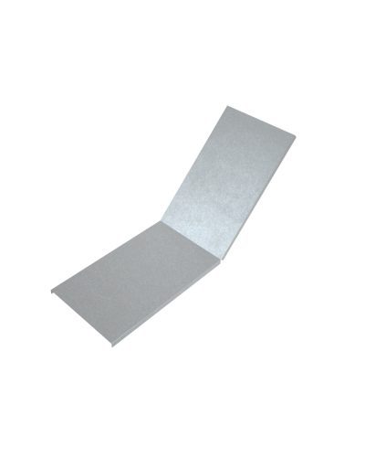 Крышка лестничного вертикального внутреннего угла 45 гр. 800 мм HD85 КМ-профиль (KLNL45-800 HD85) в Самаре Аксессуары для лотков Pintop.ru