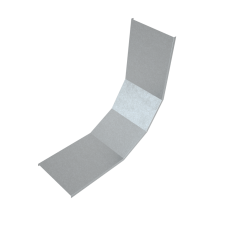 Крышка лестничного вертикального внутреннего угла 90 гр.500 мм INOX304 КМ-Профиль (KLNL90-500 INOX304)