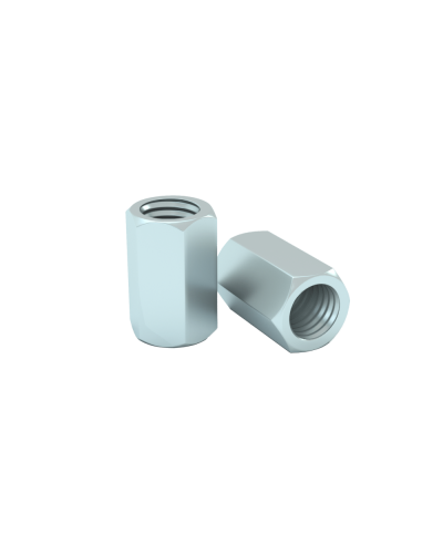 Гайка соединительная М6 DIN 6334 (упак. 100 шт) КМ-Профиль (MS6) в Самаре Крепеж Pintop.ru