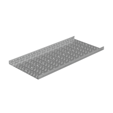 Лоток перфорированный 50х600х1,0 L2500 мм "Стандарт ПЛЮС" INOX304 КМ-Профиль (LPEplus50-600-1.0-2500 INOX304)