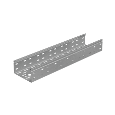 Лоток перфорированный 80х150х1,0 L3000 мм "Стандарт ПЛЮС" INOX304 КМ-Профиль (LPEplus80-150-1.0-3000 INOX304)