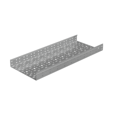 Лоток перфорированный 80х400х1,2 L2500 мм "Стандарт ПЛЮС" INOX304 КМ-Профиль (LPEplus80-400-1.2-2500 INOX304)