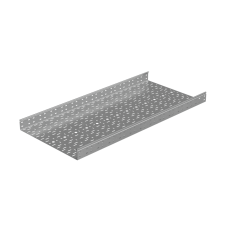 Лоток перфорированный 80х600х1,2 L2500 мм "Стандарт ПЛЮС" INOX304 КМ-Профиль (LPEplus80-600-1.2-2500 INOX304)