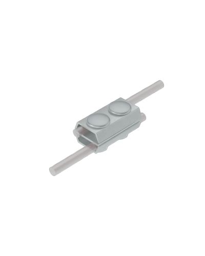 Параллельный соединитель прутка Ø 5-8 мм двойной INOX304 КМ-Профиль (2PS-D5-8 INOX304) в Самаре Монтажные материалы Pintop.ru