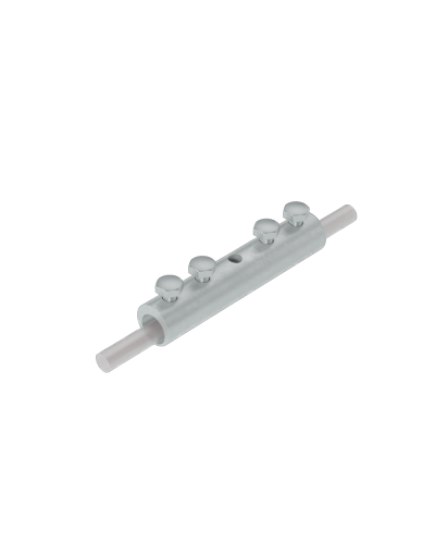 Четырехболтовой сквозной соединитель прутка Ø 5-10 мм CU КМ-Профиль (4SS-D5-10 CU) в Самаре Крепеж Pintop.ru