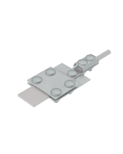 Универсальный контрольный соединитель полоса до 30 мм пруток Ø 5-8 мм INOX304 КМ-Профиль (UKS-B30-D5-8 INOX304) в Самаре Аксессуары для лотков Pintop.ru