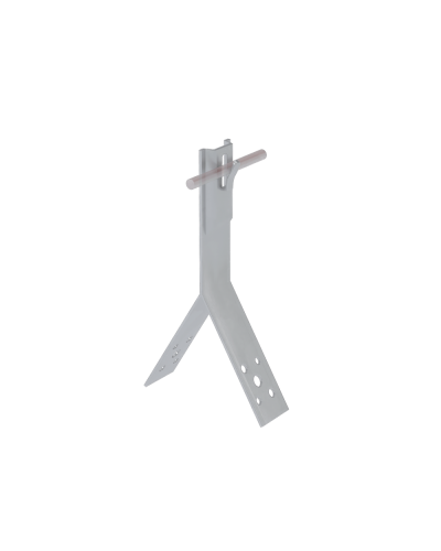 Коньковый держатель зажимной для прутка Ø 5-8 мм H100 мм КМ-Профиль (KDZ-H100-D5-8) в Самаре Монтажные материалы Pintop.ru