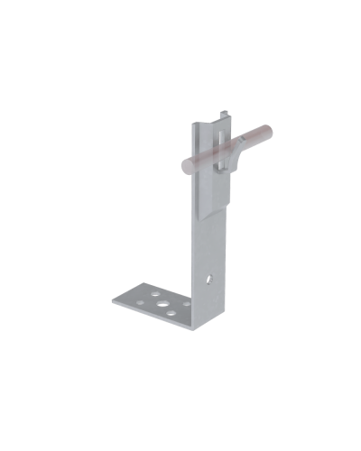 Угловой держатель зажимной для прутка Ø 5-8 мм H80 мм КМ-Профиль (UDZ-H80-D5-8) в Самаре Монтажные материалы Pintop.ru