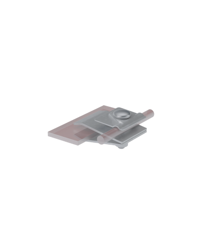 Фальцевый держатель H60 мм для прутка Ø 5-10 мм INOX304 КМ-Профиль (FD-H60-D5-10 INOX304) в Самаре Монтажные материалы Pintop.ru