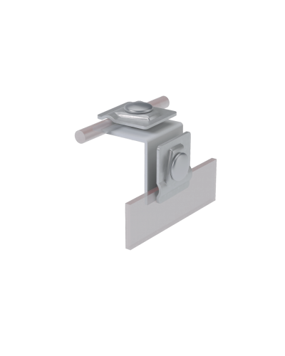 Фальцевый держатель H50 мм для прутка Ø 5-10 мм TD КМ-Профиль (FD-H50-D5-10 TD) в Самаре Монтажные материалы Pintop.ru