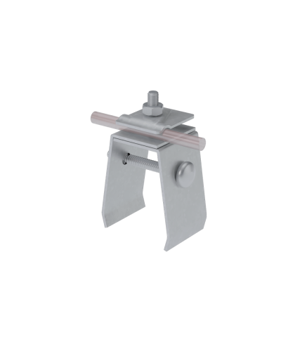 Универсальный фальцевый держатель H70 мм для прутка Ø 5-10 мм КМ-профиль (UFD-H70-D5-10) в Самаре Монтажные материалы Pintop.ru