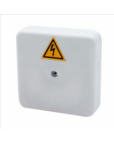 Коробка распределительная огнестойкая КРОПС-П0, IP41, габаритные размеры 75х75х20 мм, для кабелей сечением до 4 мм2, 3 клеммы КМ-Профиль (FRJB-KM-P0-4-03-КРОПС-IP41) в Самаре Распределительные коробки Pintop.ru