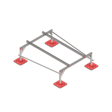 Опорная конструкция для установки оборудования TECHNORAPTOR FOOT 1500х2000 тип 1 КМ-профиль (KM-TR-F-SSEI-1500-2000-1)