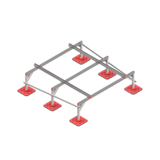 Опорная конструкция для установки оборудования TECHNORAPTOR FOOT 2000х2000 КМ-профиль (KM-TR-F-SSEI-2000-2000)