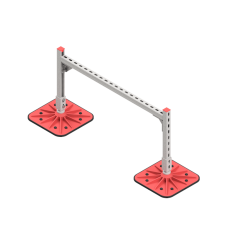 Опорная конструкция для горизонтальных прямоугольных воздуховодов и металлических лотков кабеленесущих систем TECHNORAPTOR FOOT 1000х500 HD КМ-профиль (KM-TR-F-SSHRAD-1000-500 HD)