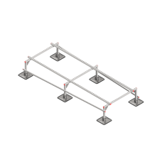 Опорная конструкция для установки оборудования TECHNORAPTOR STEELFOOT 1200х3000 тип 1 КМ-профиль (KM-TR-STF-SSEI-1200-3000-1)