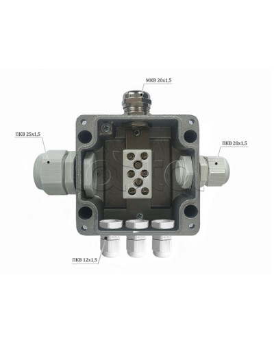 Металлическая коробка соединительная Магнито-контакт МКС 2ВК «МОРОЗ» с датчиком вскрытия корпуса (тампером), IP66/IP68 в Самаре Распределительные коробки Pintop.ru