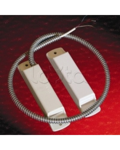 Извещатель охранный точечный магнитоконтактный взрывозащищенный Магнито-Контакт Аякс исп.10 (ИО 102-26/В) из антистатичного пластика черн. цвета (металлорукав из нерж. стали) в Самаре Извещатели охранные (Ex) Pintop.ru