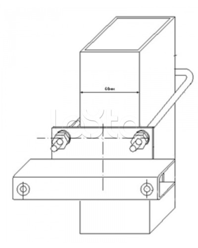 Узел крепления блоков подключения и управления БД-НР, БМ-НР, БУПР извещателей Омега-микродизайн УЗК-КС 60 в Самаре Кронштейны и планки для извещателей Pintop.ru