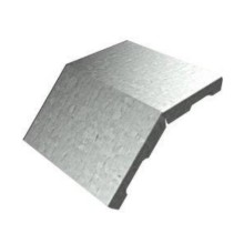 Крышка угла вертикального внешнего 45° 200х15 (0,7) для лестничного лотка ПожТехКабель (651-201)