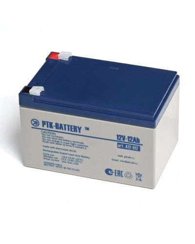Аккумулятор свинцово-кислотный ПожТехКабель PTK-BATTERY АКБ 12V - 12Ah в Самаре Электротехническое оборудование Pintop.ru