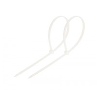 Стяжка нейлоновая неоткрывающаяся, безгалогенная (halogen free) 300x4мм, белая (100 шт)