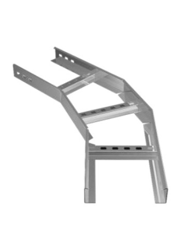 Угол горизонтальный 45° 200х80 (1,2) для лестничного лотка ПожТехКабель (650-313) в Самаре Кабельные лотки Pintop.ru