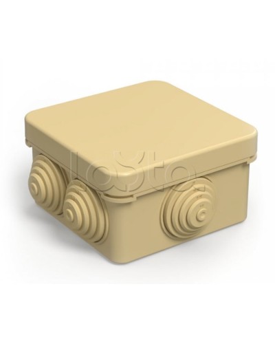 Коробка распределительная для о/п безгалогенная (HF) сосна 80х80х40 (105шт/кор) Промрукав (40-0210-1001) в Самаре Распределительные коробки Pintop.ru