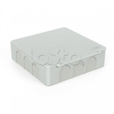 Коробка распределительная для прямого монтажа двухкомпонентная безгалогенная (HF) серая 100х100х30 (48шт/уп) Промрукав (60-0302)