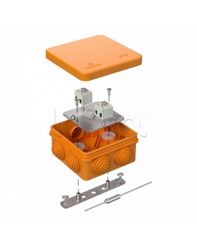 Коробка огнестойкая для о/п 40-0210-FR1.5-4-П Е15-Е120 с термопредохранителем 80х80х40 Промрукав в Самаре Огнестойкие кабельные линии Pintop.ru