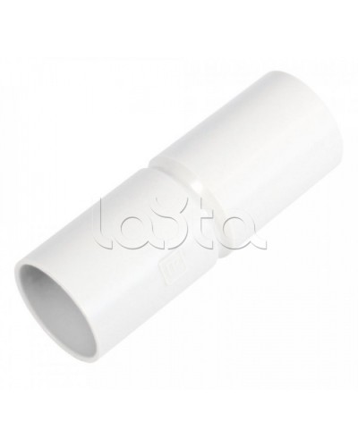 Патрубок-муфта белая д50 (12шт/144шт уп/кор) Промрукав (PR.01750б) в Самаре Повороты, муфты, тройники Pintop.ru