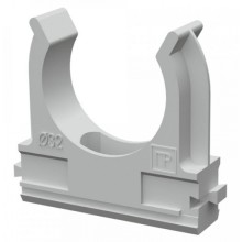 Крепеж-клипса для труб АБС-пластик в п/э д32 (25шт/500шт уп/кор) Промрукав (PR.02632)