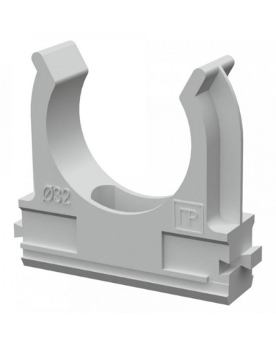 Крепеж-клипса для труб АБС-пластик в п/э д32 (25шт/500шт уп/кор) Промрукав (PR.02632) в Самаре Держатели, клипсы, скобы Pintop.ru