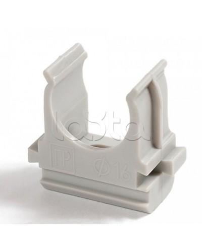 Крепёж-клипса для труб Полистирол д20 (100шт/1500шт уп/кор) Промрукав (PR.02720) в Самаре Держатели, клипсы, скобы Pintop.ru