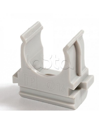 Крепеж-клипса для труб Полистирол д32 (10шт/500шт уп/кор) Промрукав (PR.02732м) в Самаре Держатели, клипсы, скобы Pintop.ru