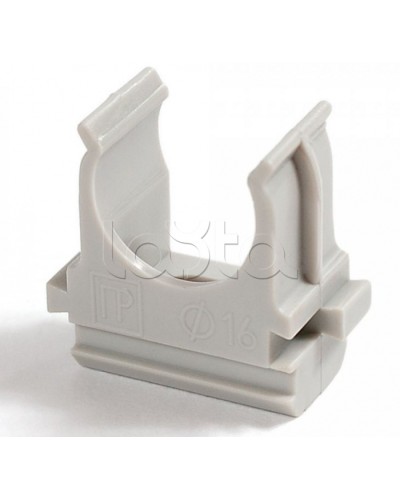 Крепёж-клипса для труб Полистирол д40 (15шт/300шт уп/кор) Промрукав (PR.02740) в Самаре Держатели, клипсы, скобы Pintop.ru