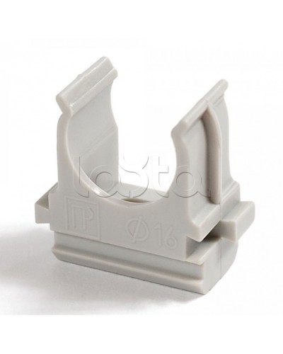 Крепеж-клипса для труб Полистирол д40 (10шт/300шт уп/кор) Промрукав (PR.02740м) в Самаре Держатели, клипсы, скобы Pintop.ru