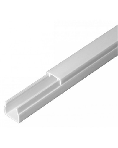 Кабель-канал белый 2-й замок в п/э 12х12 (120 м/уп) Промрукав (PR03.0046) в Самаре Кабель-канал Pintop.ru