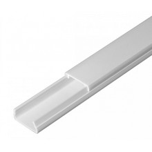 Кабель-канал белый 2-й замок в п/э 20х10 (96 м/уп) Промрукав (PR03.0049)