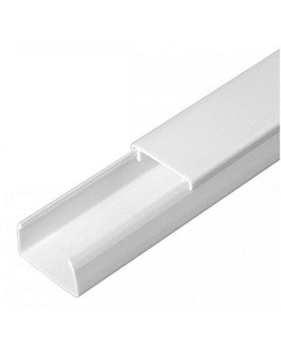Кабель-канал белый 2-й замок в п/э 25х16 (50 м/уп) Промрукав (PR03.0050) в Самаре Кабель-канал Pintop.ru