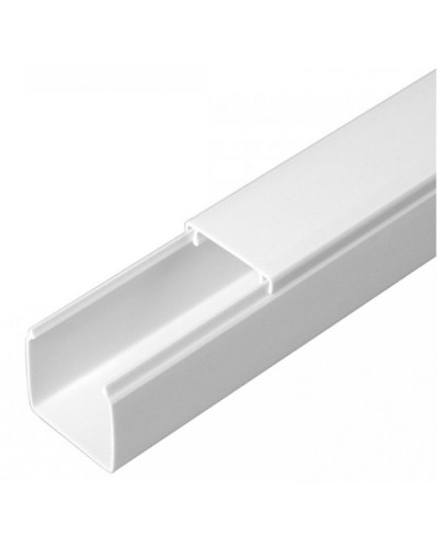 Кабель-канал белый 2-й замок в п/э 25х25 (32 м/уп) Промрукав (PR03.0051) в Самаре Кабель-канал Pintop.ru