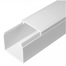 Кабель-канал белый 2-й замок в п/э 40х40 (24 м/уп) Промрукав (PR03.0054)